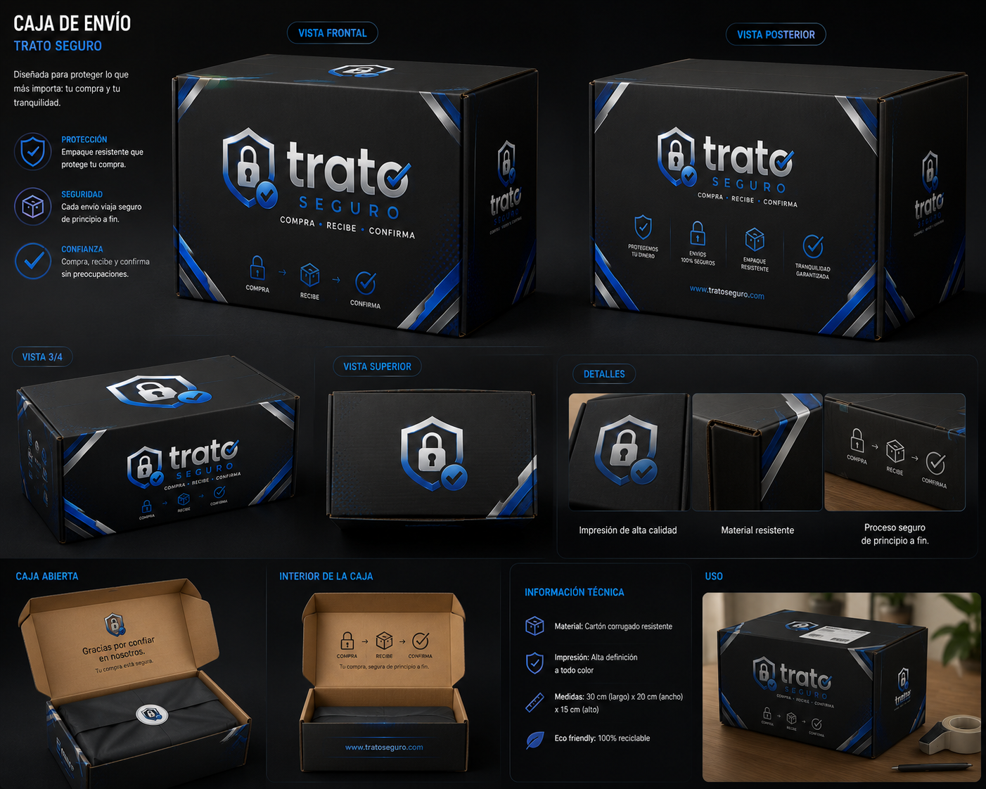 Empaque oficial de Trato Seguro